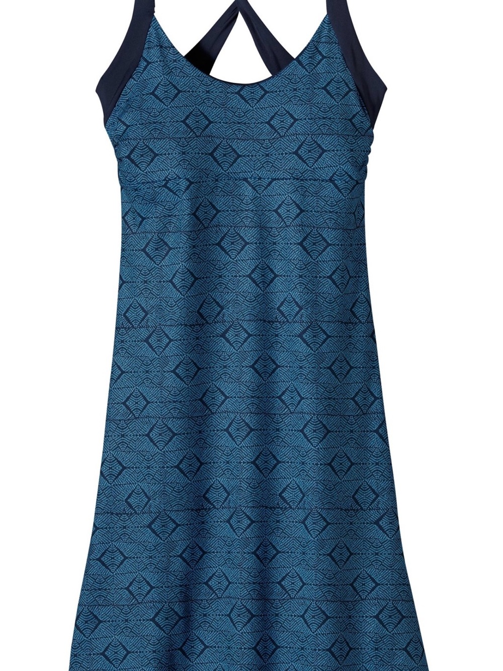 Patagonia Blue Geometric Cross-Back  outdoor Tank Dress size XS NWT
